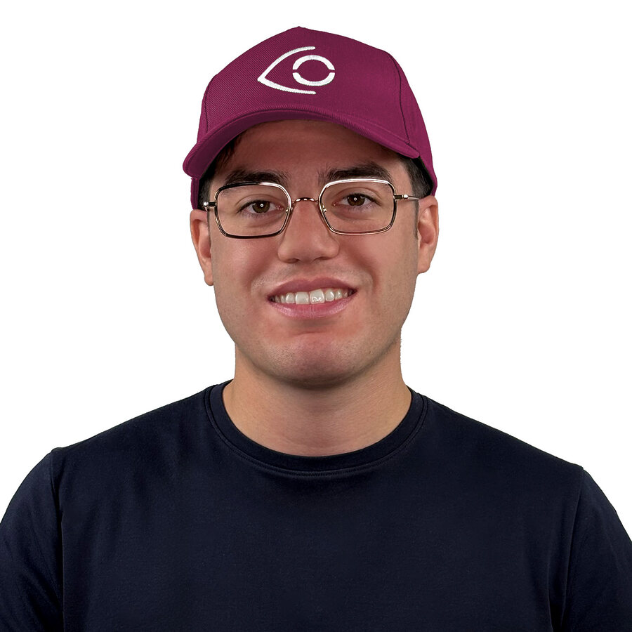 Cappello colore bordeaux Cappy