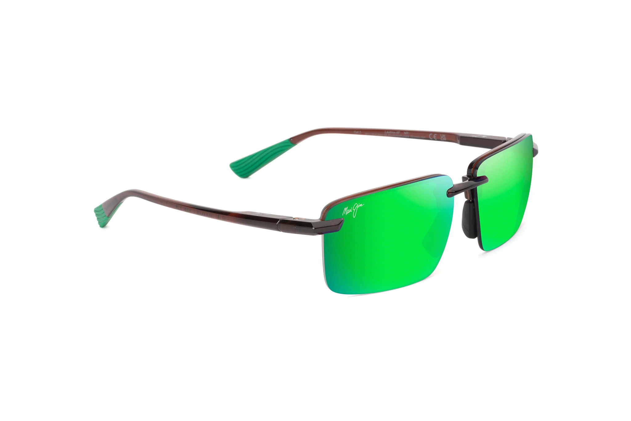 Maui Jim LAULIMA AF colore mauigreen shiny trasparent brown - immagine 2
